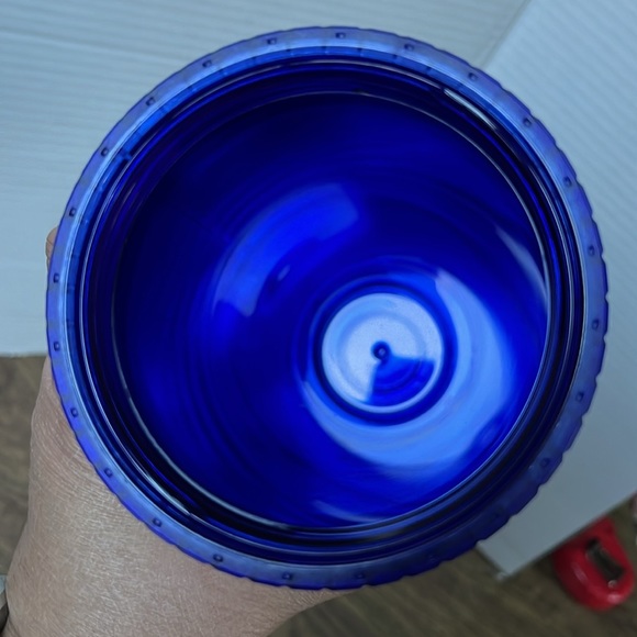 NWT Starbucks Blueberry Venti Cup ‘Cobalt Blue Pearl Grid’ Glitter Tumbler - Picture 12 of 12